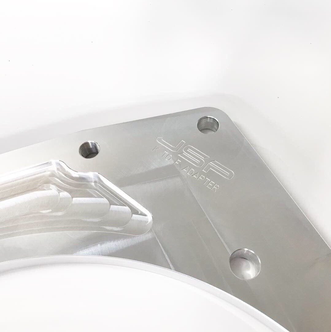 JSP billet K series to F series transmission adapter JSP Fab