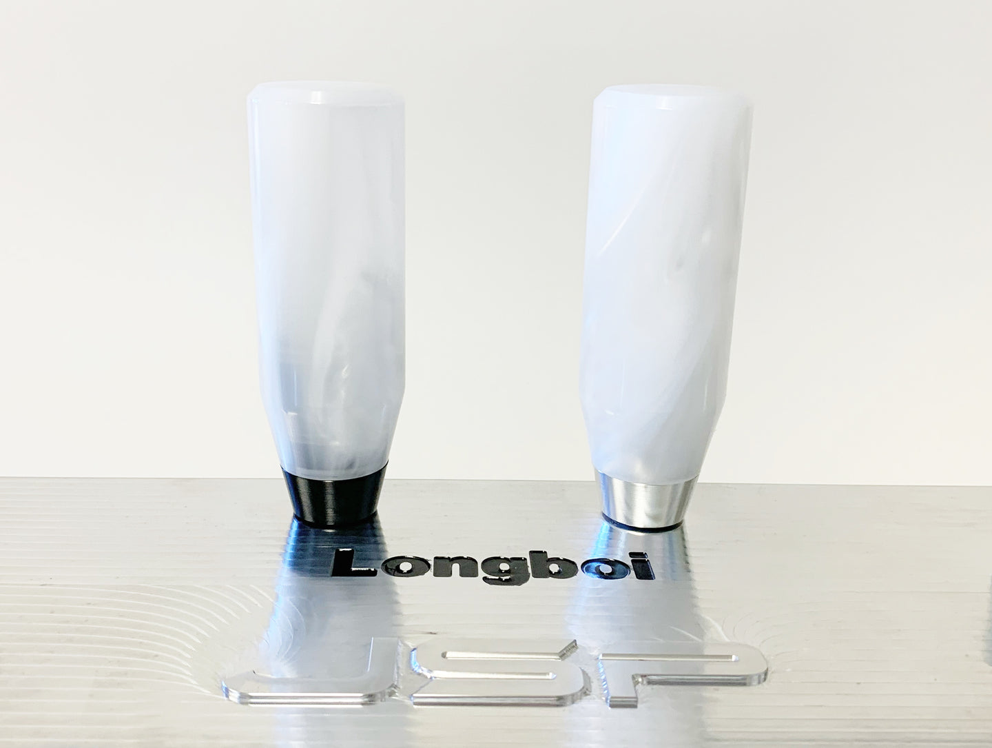 JSP Acrylic “White Pearl” Longboi Shift knob