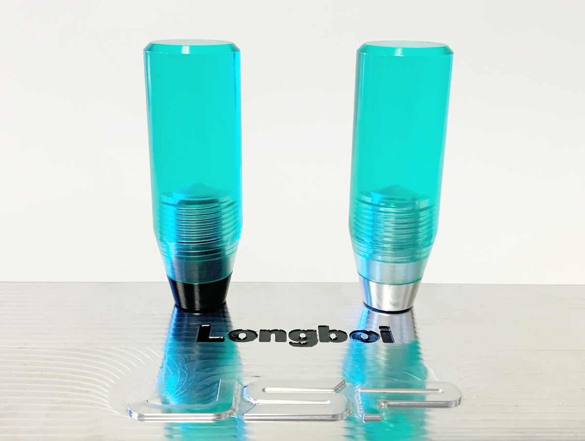 JSP Acrylic “Translucent Teal” Longboi Shift knob – JSP Fab